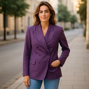 Women's En Avance Casual Blazer Size 18 W Grey